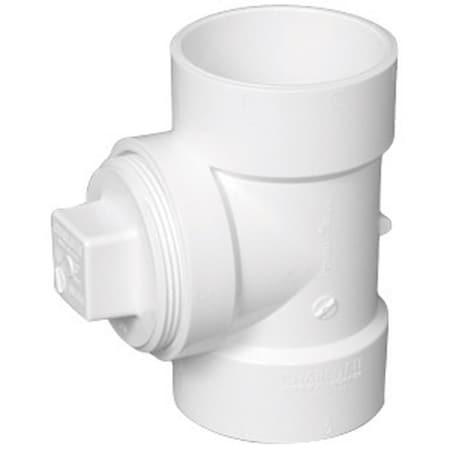 Charlotte Pipe And Foundry Charlotte Pipe 2 in. Hub X 2 in. D Hub PVC Cleanout Tee 1 pk PVC00444X0800